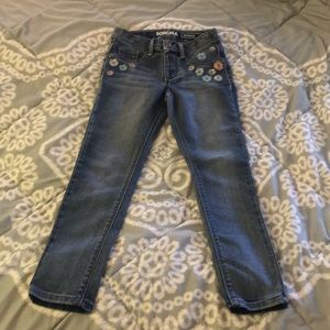 Sonoma jeggings with flower details